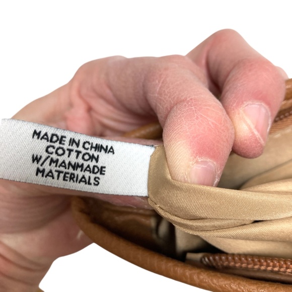 bag tote NINE WEST 10x16x4 canvas faux leather vegan shoulder straps - Picture 12 of 15